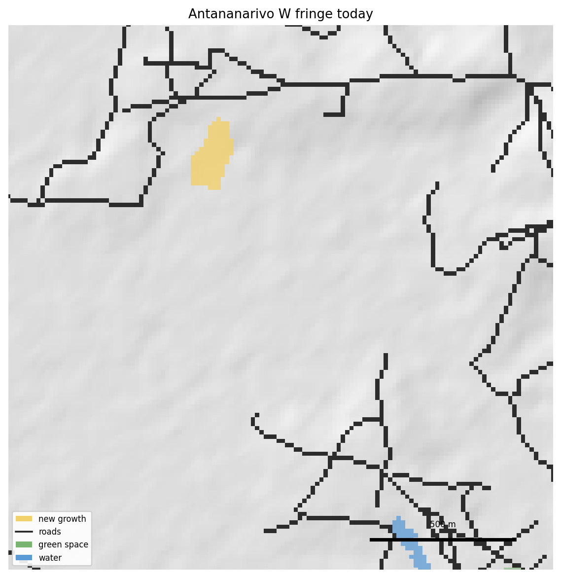 Antananarivo west fringe: existing footprint